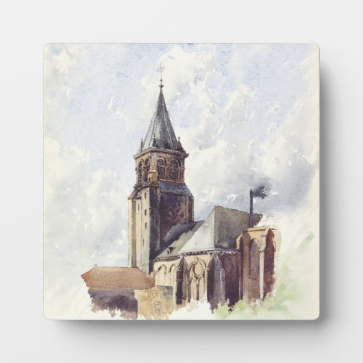 Saint Germain des Pres Kerk Parijs Fotoplaat (Voorkant)