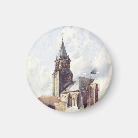 Saint Germain des Pres Kerk Parijs Magneet (Voorkant)