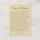 Saint Gianna Beretta Molla Prière catholique Carte (Dos)