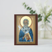 Saint Grégoire la grande carte de prière (Debout devant)