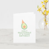 Saint Guacamole, c'est ta carte d'anniversaire (Fleur jaune)