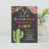 Saint Guacamole Fiesta Baby shower invitation mexi (Debout devant)