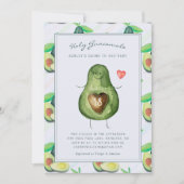 Saint-Guacamole | Invitation Baby shower Avocado (Devant)