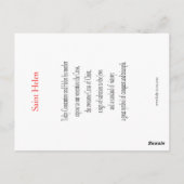 Saint Helen Prayer Card Briefkaart (Achterkant)