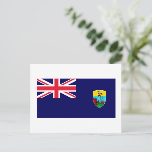 Saint Helena Flag Briefkaart (Staand voorkant)