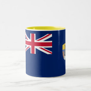 Saint Helena Flag Tweekleurige Koffiemok