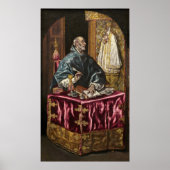 Saint Ildefonso - El Greco, affiche d'art grec (Devant)