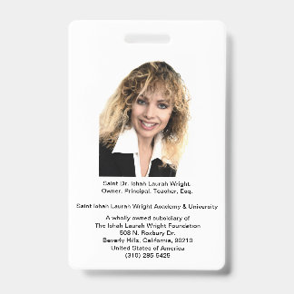 Saint Ishah Laurah Wright Academie & Universiteit Badge
