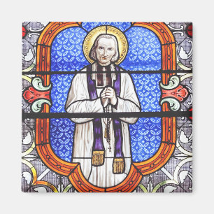 Saint Jean Vianney Premium Zielgids Kunstprint Magneet