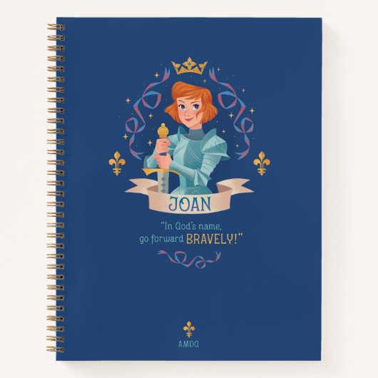 Saint Jeanne d'Arc Carnet Spiral (Devant)