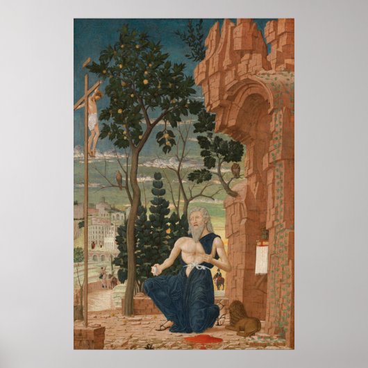 Saint Jérôme - Andrea Mantegna Fine Art Poster (Devant)