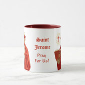 Saint Jérôme comme cardinal avec livre (P 004) Mug (Centre)