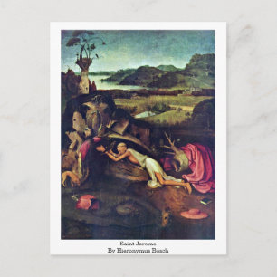 Saint Jerome. Door Hieronymus Bosch Briefkaart