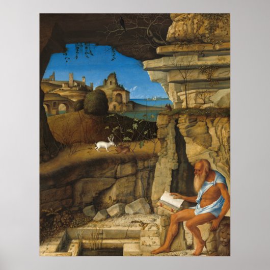 Saint Jérôme - Giovanni Bellini Affiche d'art fine (Devant)