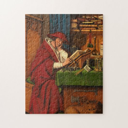 Saint Jerome in His Study, 1435 by Jan van Eyck Legpuzzel (Verticaal)