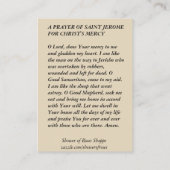 Saint Jerome Scripting Pen Monk Visitekaartje (Achterkant)