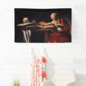 Saint Jerome Writing (door Caravaggio) Spandoek (Insitu)