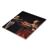 Saint Jerome Writing (door Caravaggio) Tegeltje (Zijkant)