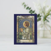 Saint Joan of Arc Glas in lood Afbeelding Briefkaart (Staand voorkant)