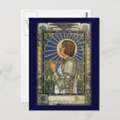 Saint Joan of Arc Glas in lood Afbeelding Briefkaart (Voorkant / Achterkant)