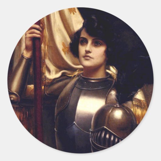 Saint Joan of Arc Ronde Sticker (Voorkant)