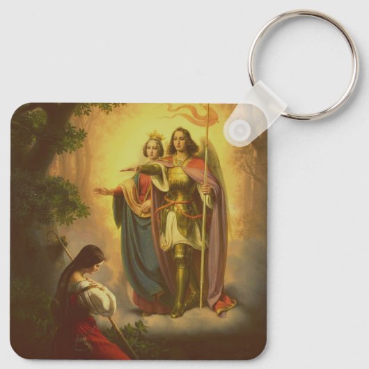 Saint Joan of Arc Sleutelhanger (Achterkant)