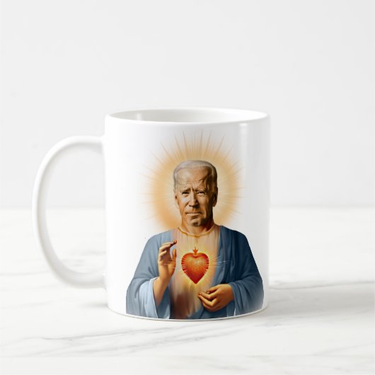 Saint Joe Biden gebedskaars Koffiemok (Links)