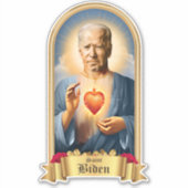 Saint Joe Biden gebedskaars Sticker (Voorkant)