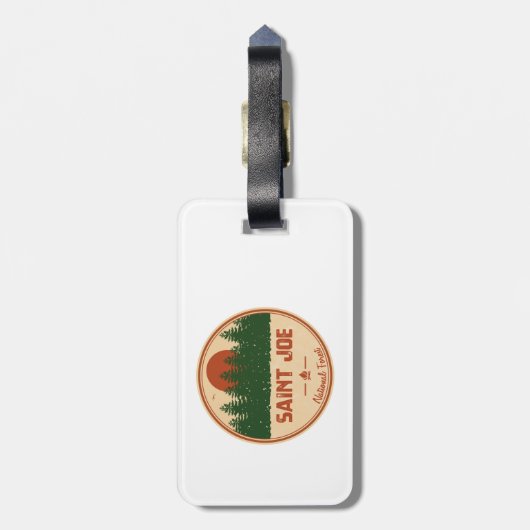 Saint Joe National Forest Bagagelabel (Achterkant verticaal)