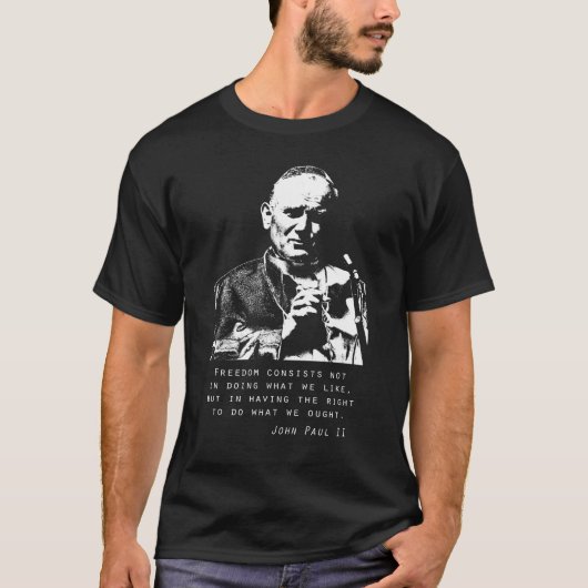 Saint Johannes Paulus II T-shirt (Voorkant)