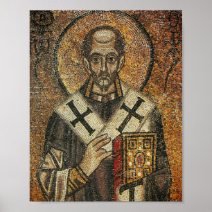 Saint John Chrysostom aartsbisschop van Constantin Poster