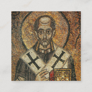 Saint John Chrysostom aartsbisschop van Constantin Vierkante Visitekaartje