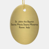 Saint John de Baptist Keramisch Ornament (Achterkant)