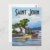Saint John Island, tekst bewerken Briefkaart (Voorkant / Achterkant)