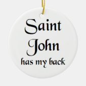 saint john keramisch ornament (Voorkant)