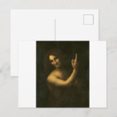Saint John the Baptist by Leonardo da Vinci Briefkaart (Voorkant / Achterkant)