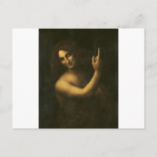 Saint John the Baptist by Leonardo da Vinci Briefkaart (Voorkant)