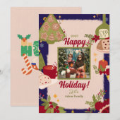 Saint Jolly Joyeux Noël Photo Cartes de fin de ann (Devant / Derrière)