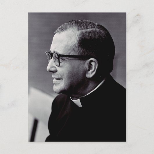 Saint Josemaria Escriva Briefkaart (Voorkant)