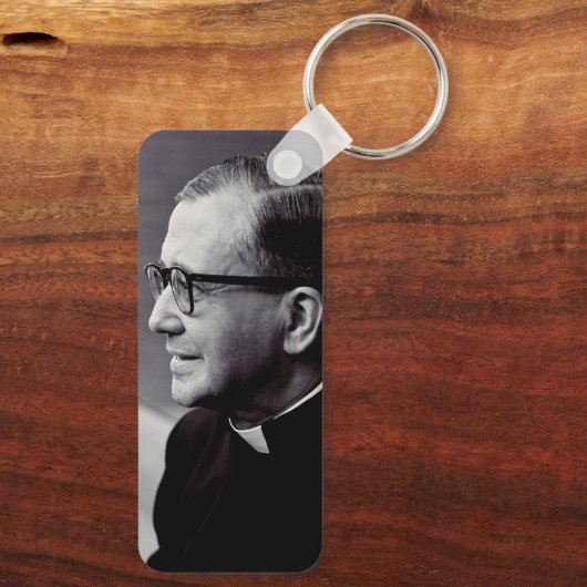 Saint Josemaria Escriva Sleutelhanger (Achterkant)