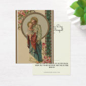Saint Joseph Bouquet spirituel prière Carte Sainte (Bureau)