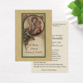 Saint Joseph Catholicisme Funeral Memorial Carte S (Bureau)