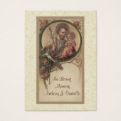 Saint Joseph Catholicisme Funeral Memorial Carte S (Devant)