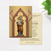 Saint Joseph Catholicisme Funeral Memorial Carte S (Bureau)