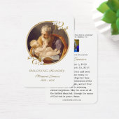 Saint Joseph Catholicisme Funeral Memorial Carte S (Bureau)
