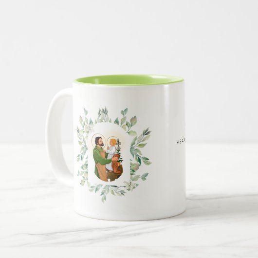 Saint Joseph Chef de la Mug de la Sainte Famille (Devant gauche)