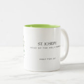 Saint Joseph Chef de la Mug de la Sainte Famille (Devant droit)