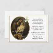 Saint Joseph Condolence religieuse du Merci (Devant / Derrière)