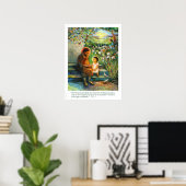 Saint Joseph et Jésus parlent, affiche de la Saint (Bureau à domicile)