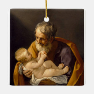 Saint Joseph et le Christ Ornement de l'enfant